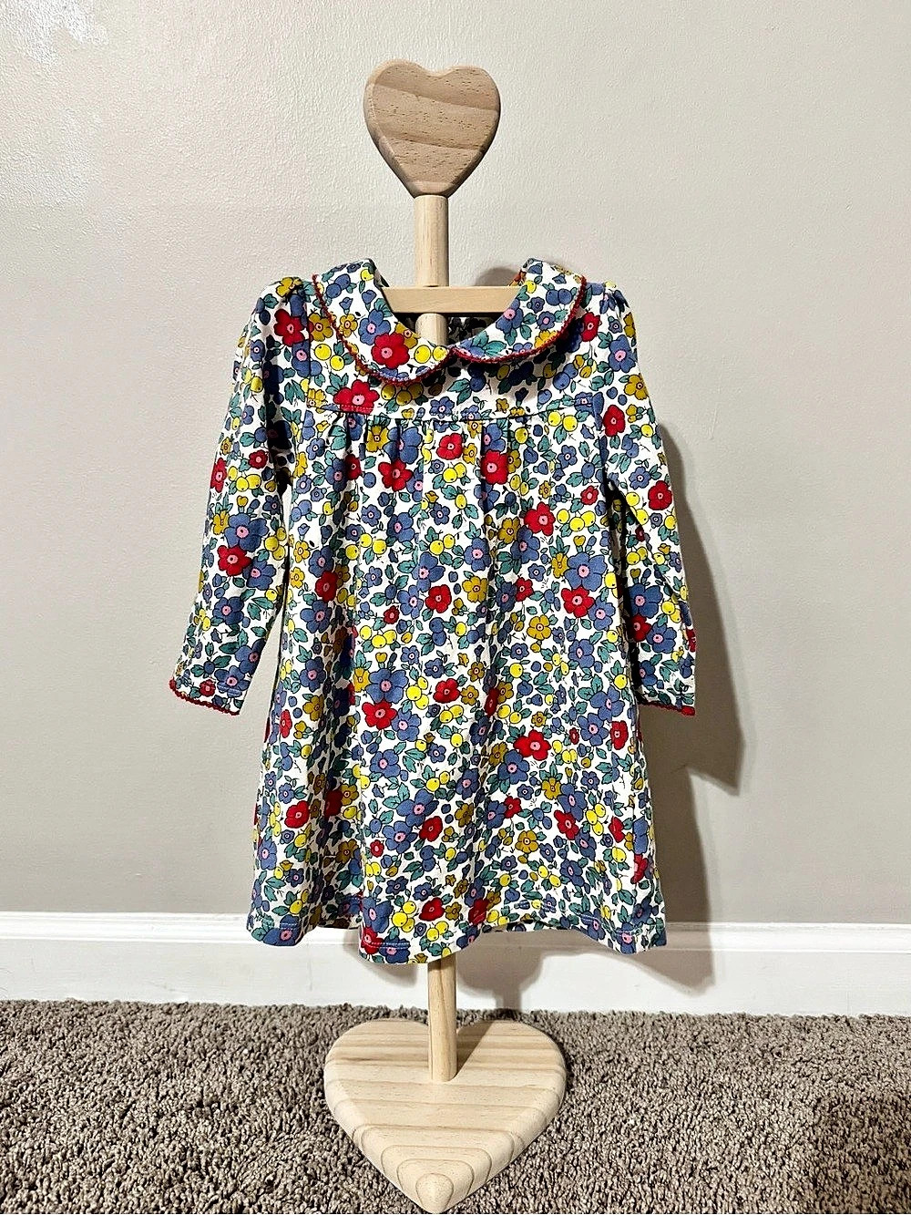 Baby Boden Girls Floral Cotton Dress 12-18 Months